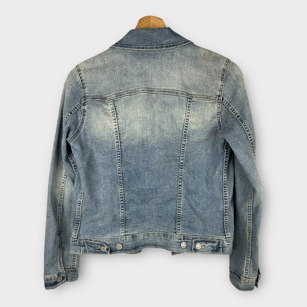 Levis Signature Womens size Small Gold Classic Trucker Denim Jacket - Picture 2 of 10